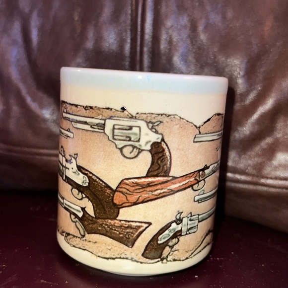 Otagiri Other - OTAGIRI Stanley Papel Guns Pistols Revolver Shotgun Vintage Coffee Tea Mug Cup